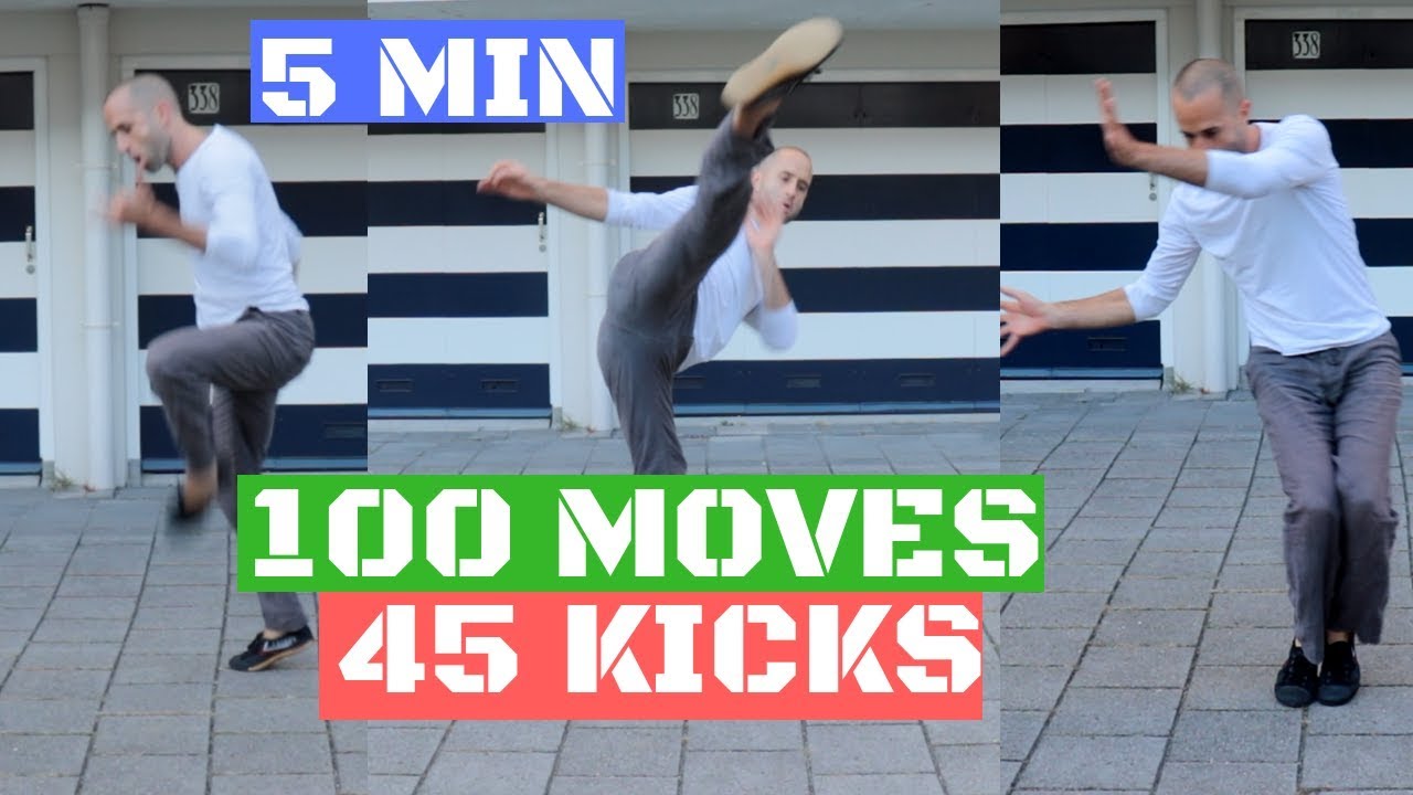 45 CAPOEIRA KICKS AND FULL WORKOUT IN 5 MINUTES