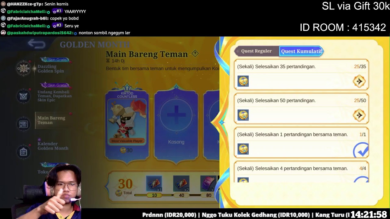 OPEN MABAR MLBB #mlbb #mlbblive #livemlbb