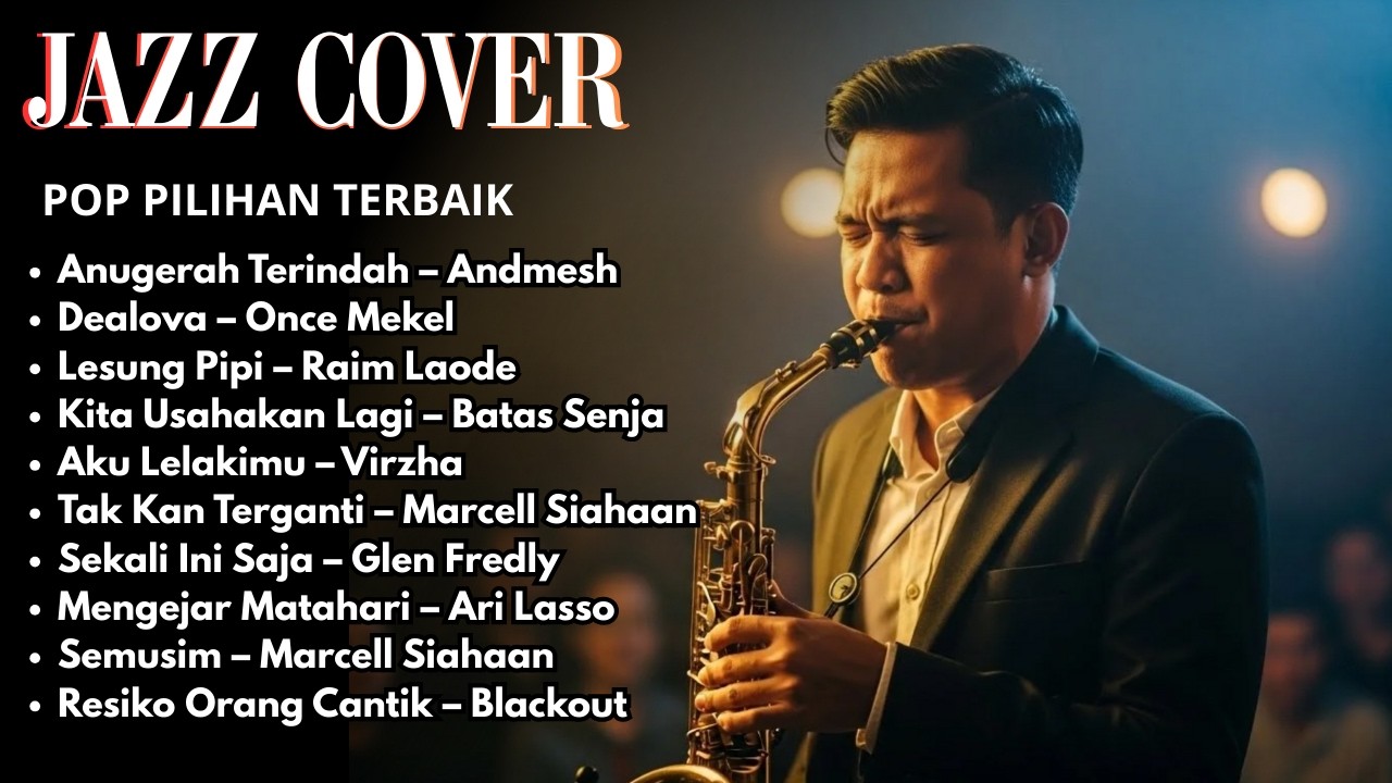 10 LAGU Jazz Cover Lagu Indonesia Penuh Rasa | Pop & Soul Nostalgia Bikin  Tidur Nyenyak