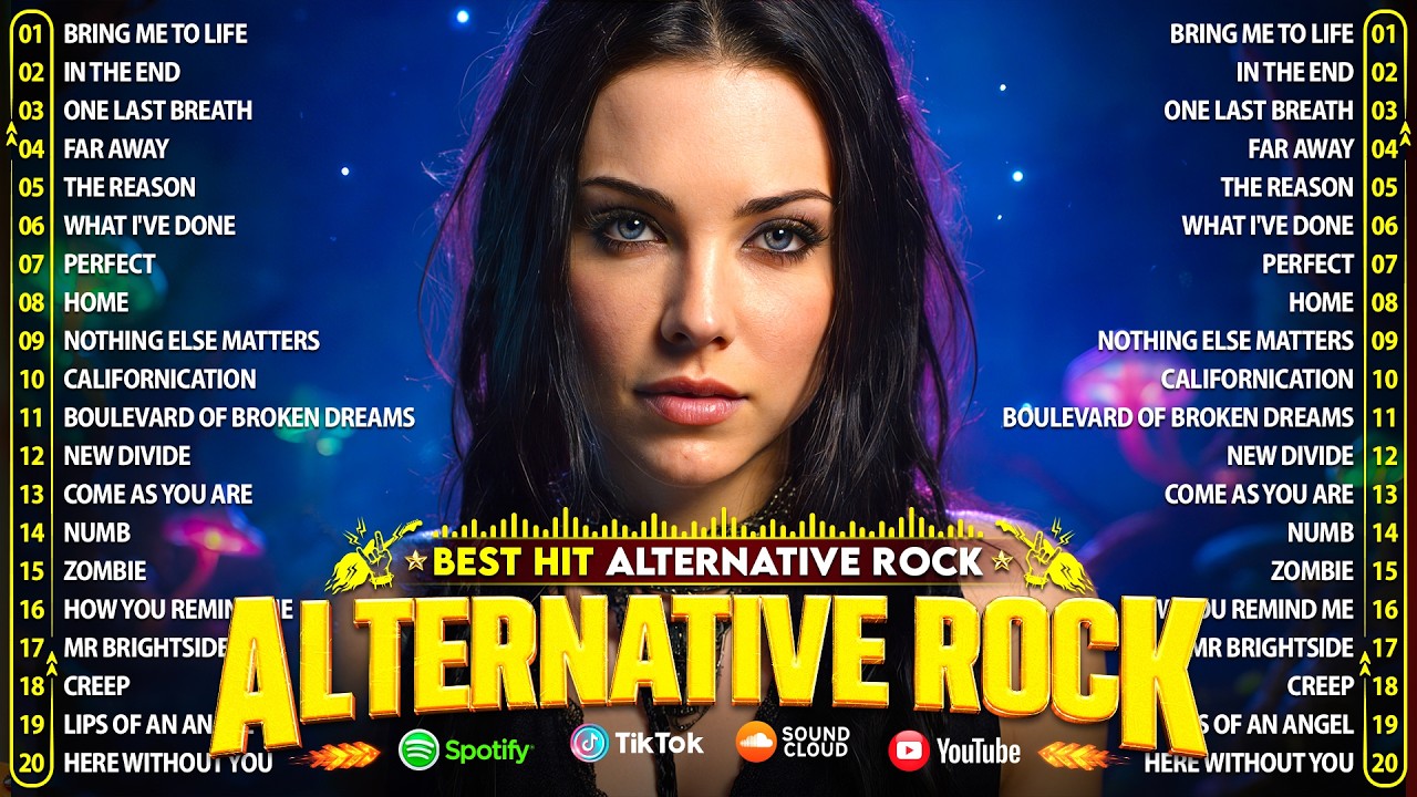 Alternative Rock Greatest Hits 🔥Evanescence, Green Day, Linkin Park, Coldplay, Red Hot Chili Peppers
