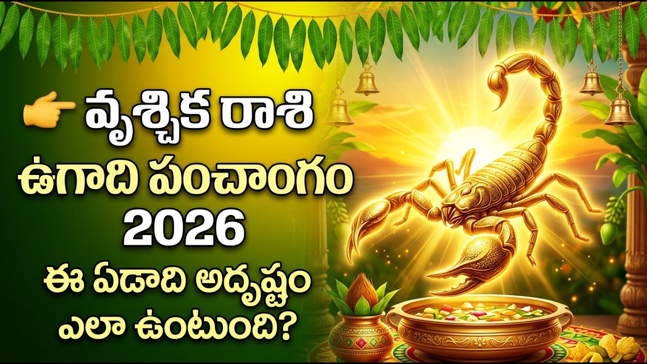 వృశ్చిక రాశి వారికి 2026 లో పెద్ద మార్పులు | Ugadi Panchangam 2026