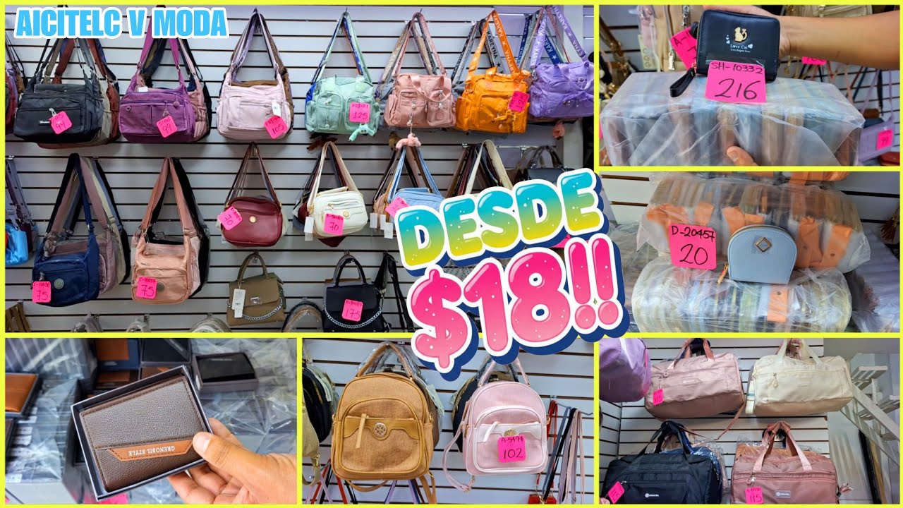 👜M&Aacute;S BARATO QUE PE&Ntilde;A Y PE&Ntilde;A😱‼️ DESDE $18🤑 BOLSAS MOCHILAS MALETAS 👝CARTERAS 👛MONEDEROS PARA NEGOCIO 