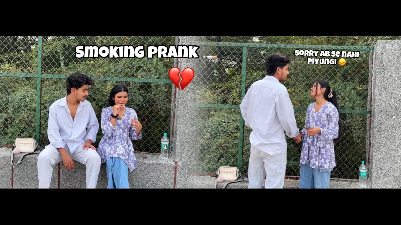 Cigarette prank on boyfriend 😡😱|| Pushkar ne kiya breakup 🥺|| ARUSHI SAINI PRANK #pranks #viralvideo