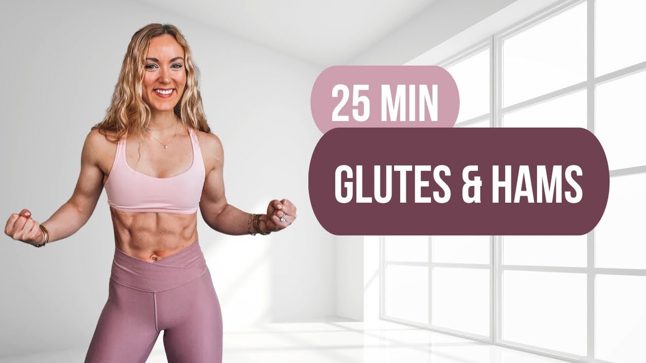 ⚡️ 25 Min Glutes & Hamstrings Workout with Dumbbells & Booty Band | Power Lower Body Trisets