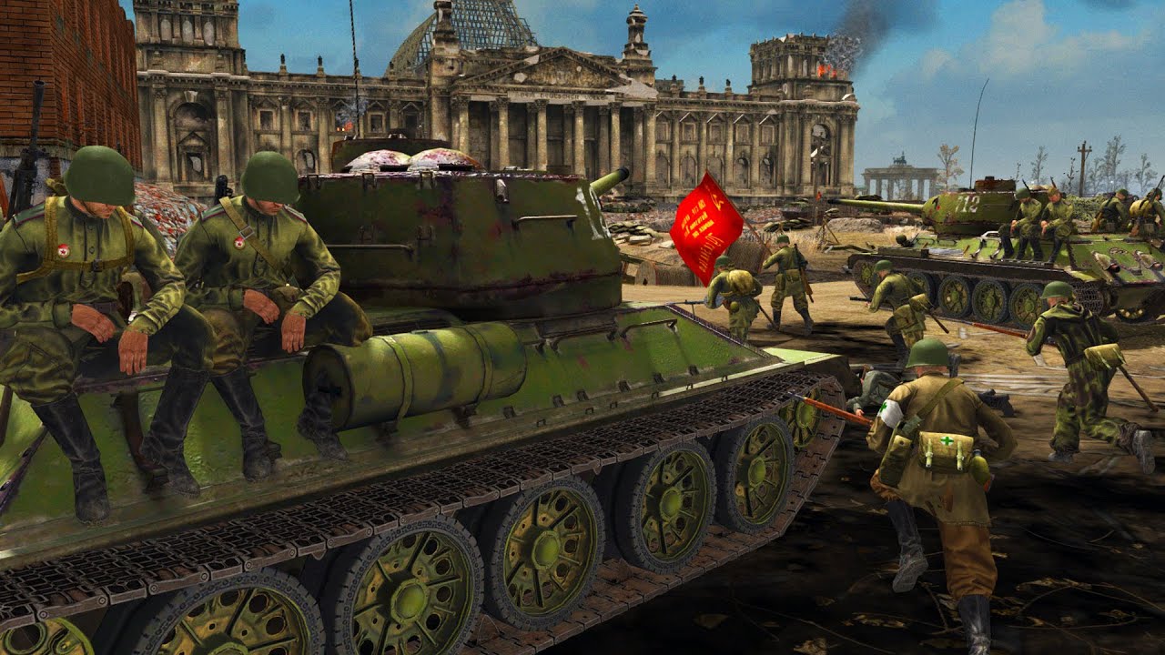 The Red Army Charge of the REICHSTAG! - Gates of Hell: WW2 Battle Simulator