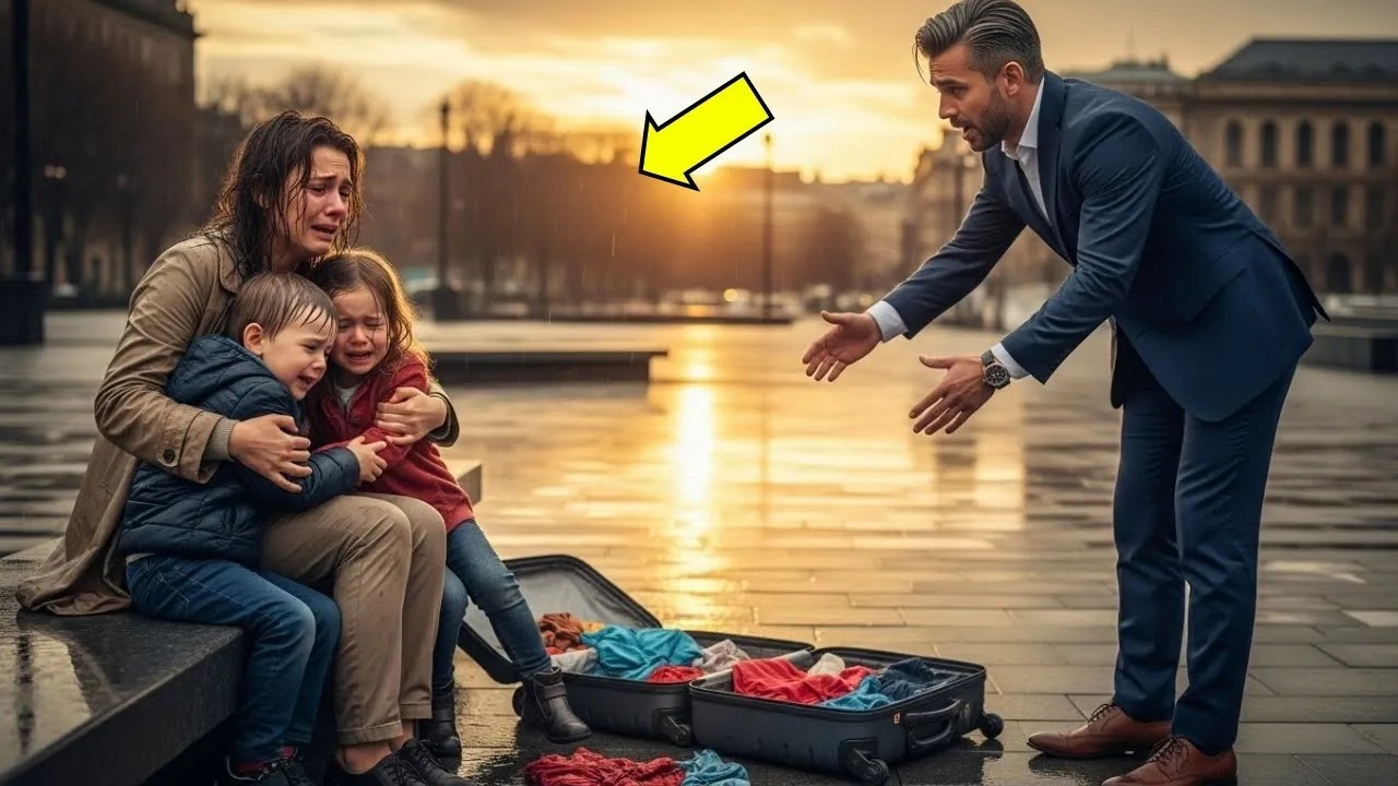 ELA FOI EXPULSA DE CASA COM SEUS FILHOS À NOITE…E O MILIONÁRIO MUDOU O DESTINO DE TODOS AO AMANHECER