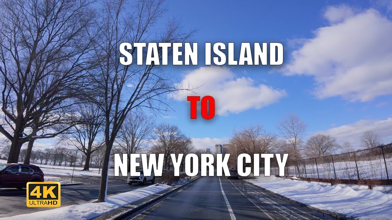 Driving from Staten Island to New York City | Lower Manhattan | 4K HDR Driving Tour