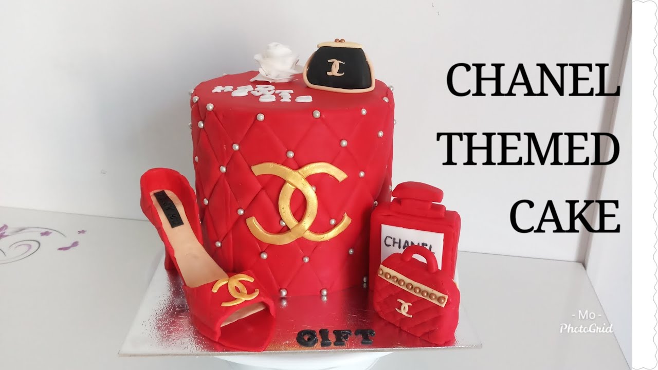 CHANEL THEMED CAKE TUTORIAL