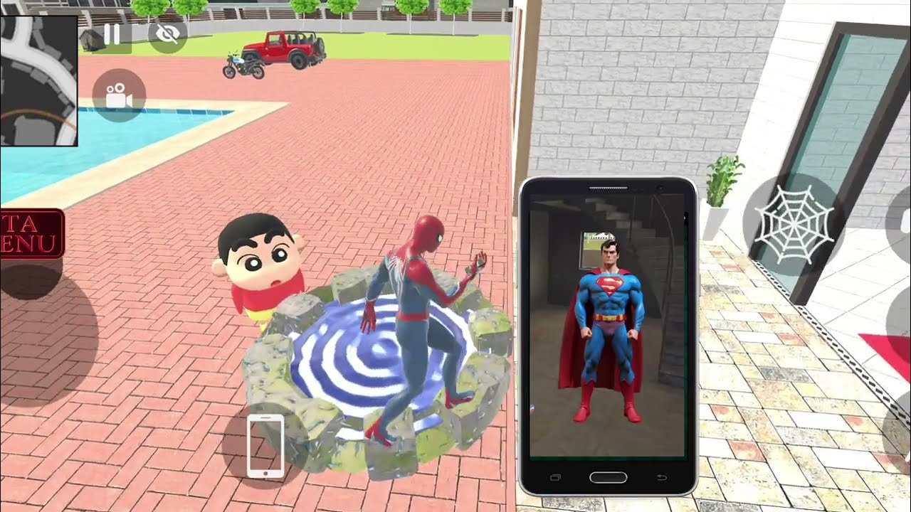 Franklin and shinchan found secret portal in swimming pool | Indian theft auto simulator bangla 