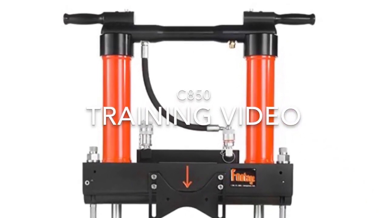 Footage C850 4”-8” Hydraulic Squeeze Off Tool Training Video