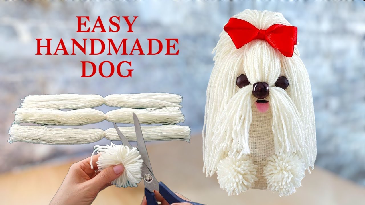 How to Make a Cute Dog with Yarn? | Easy Craft Idea