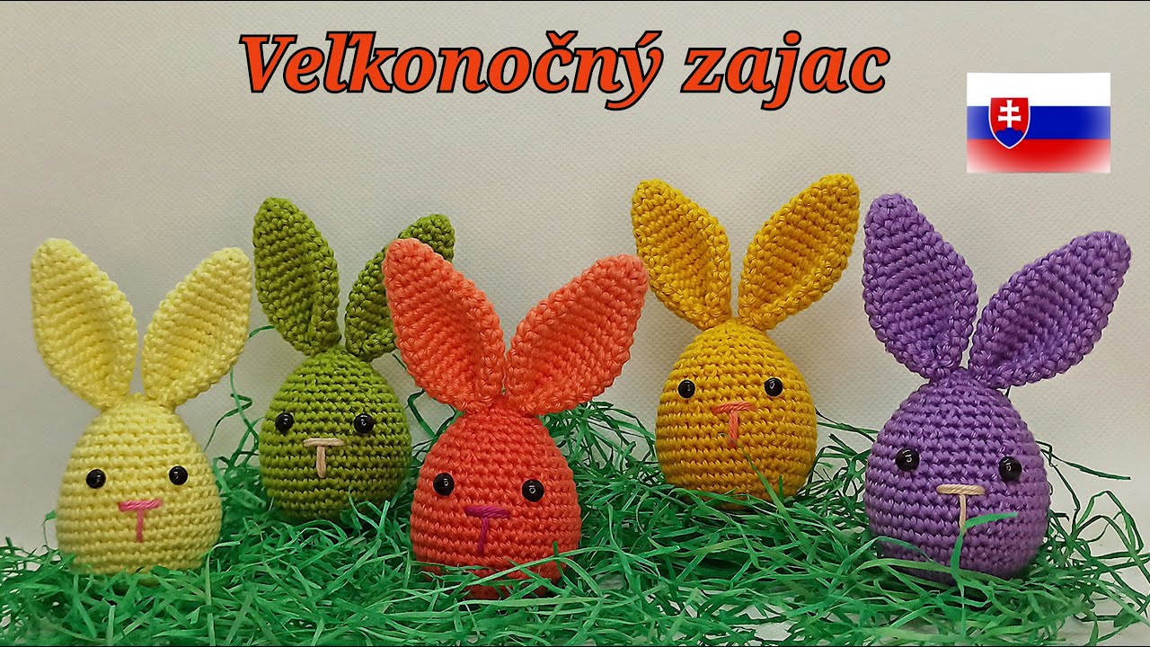 Háčkovaný veľkonočný zajac - 