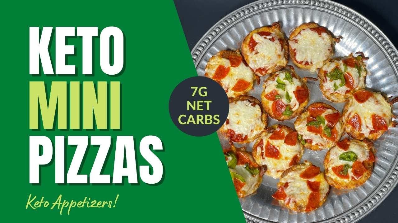 Keto Mini Pizzas (Great for game day appetizers, snacks, and keto lunch)