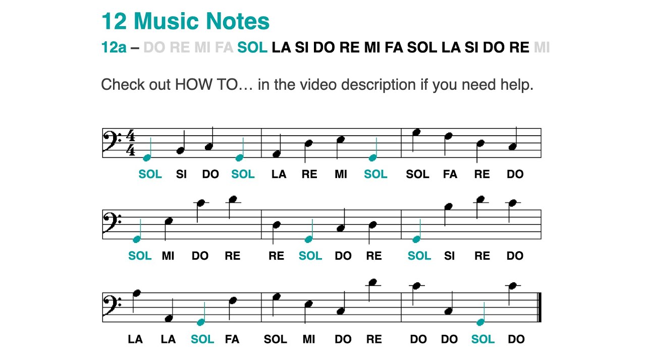 Bass clef (F clef) step-by-step: Learn how to read the note SOL in 2 minutes (12 notes - 2024)