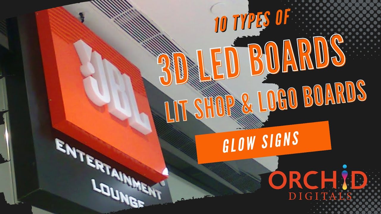 10 types of Glow Sign Boards | Choose the LED neon signboard perfectly suited for your business