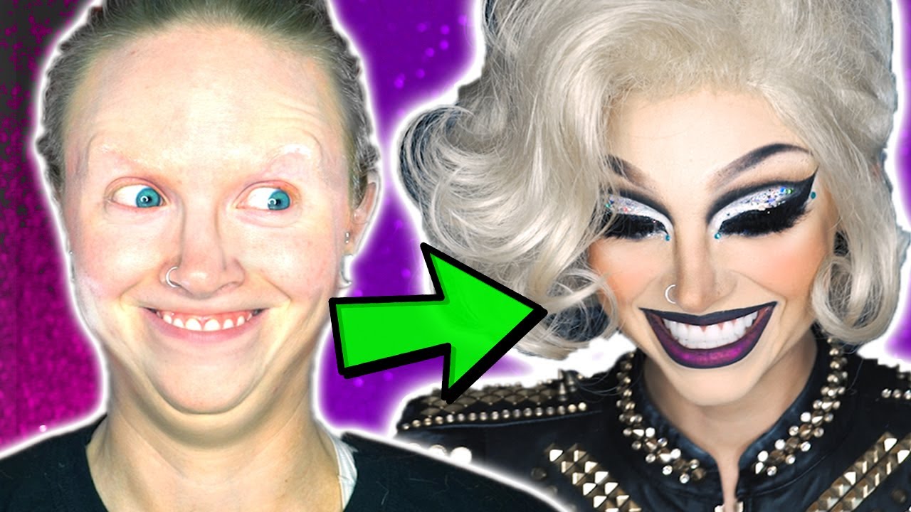 Attempting drag makeup for the first time
