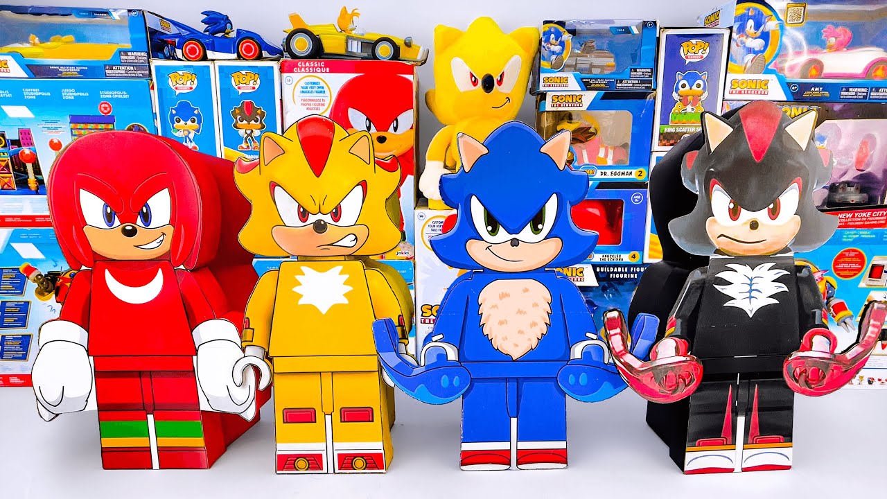 Unboxing Sonic The Hedgehog Toys Collection | Sonic, Knuckles & Shadow Lego Mystery Box Collection