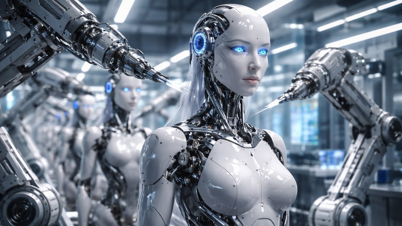 Most Satisfying Industrial Production Line: Advanced Humanoid Robot Assembly