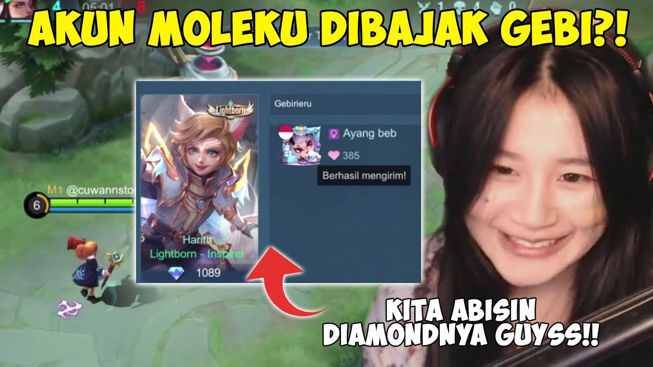 AKUN MOLEKU DIBAJAK SAMA GEBI ?!! DIPALAK SKIN YG MAHAL-MAHAL !! - Mobile Legends