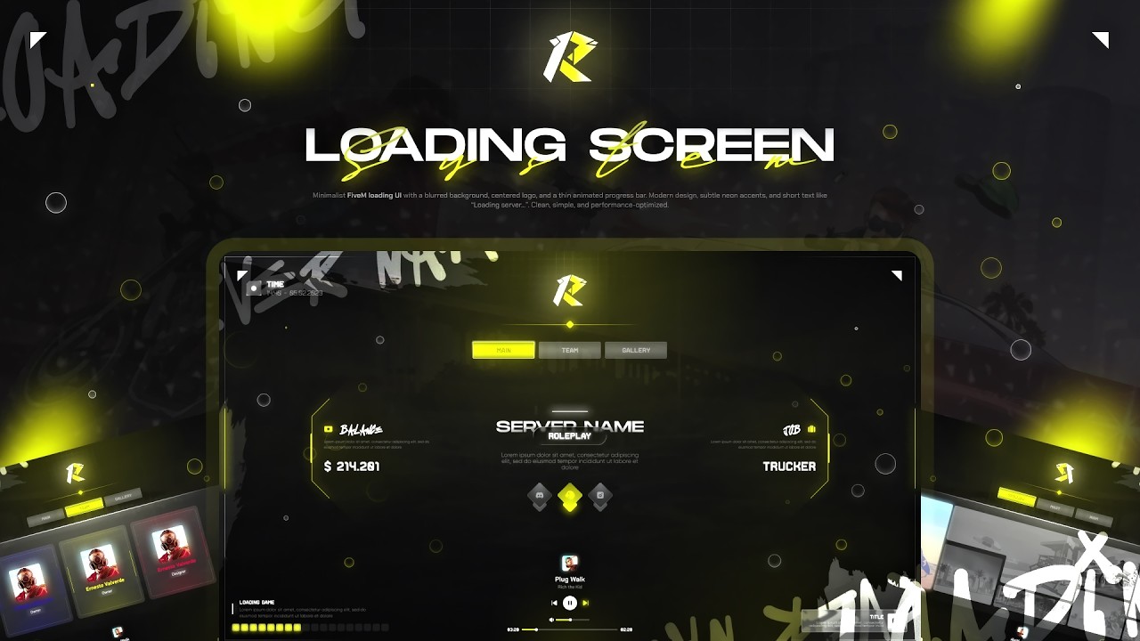 Stop Using Basic Loading Screens! | FiveM Loading Screen V2 with Discord, Music & Gallery