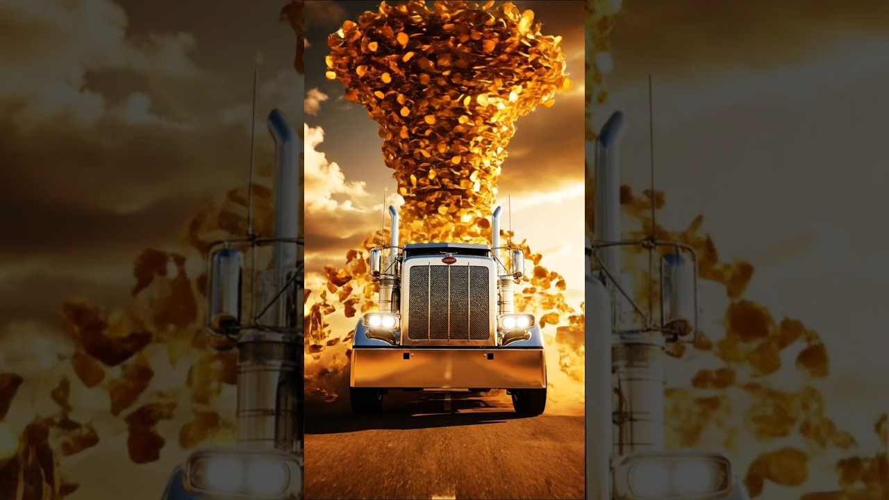 💰 Money Tornado Truck 😱 | AI Viral Short|| ai