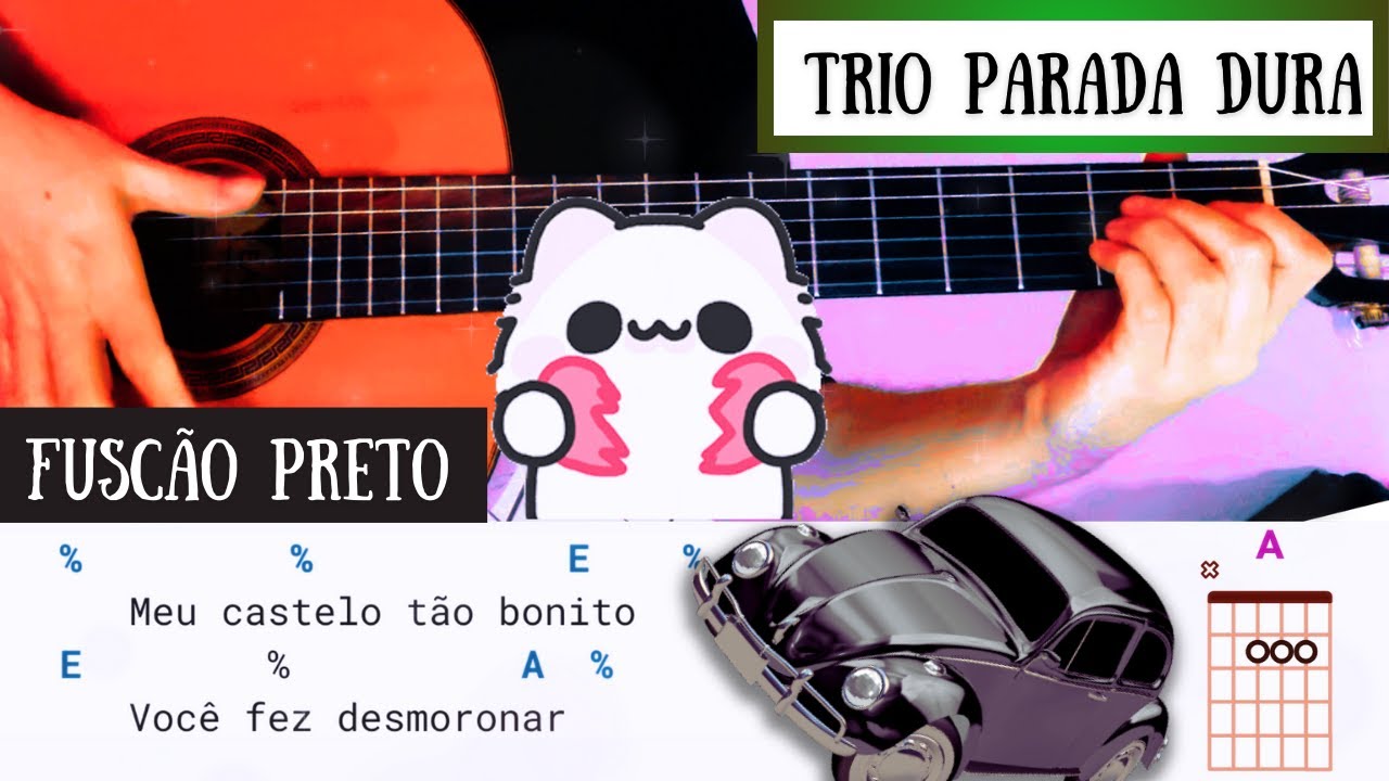 Fuscão Preto (Trio Parada Dura, Vaneira) Como Tocar Com 06 Acordes Fáceis | Zé Cifras