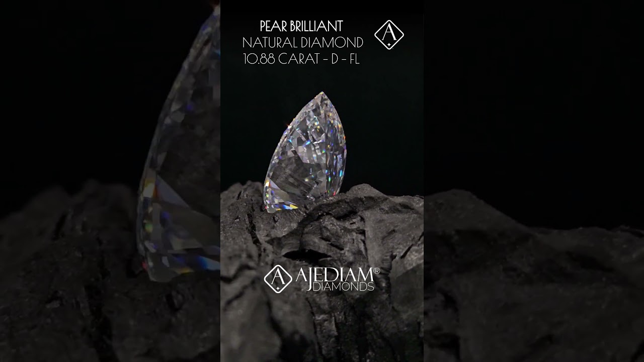💎 Pear Brilliant 💎 10.88 Carat 💎
