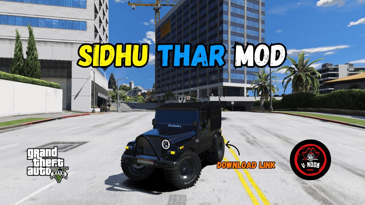 GTA 5 Mahindra Thar Sidhu Moose Wala Mod | Full Installation Guide (Hindi/Urdu)
