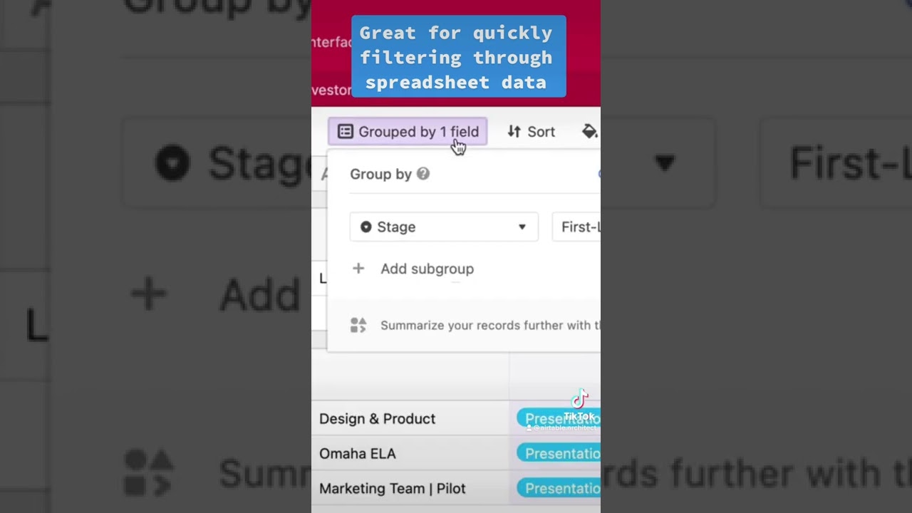 Grouping Records in Airtable