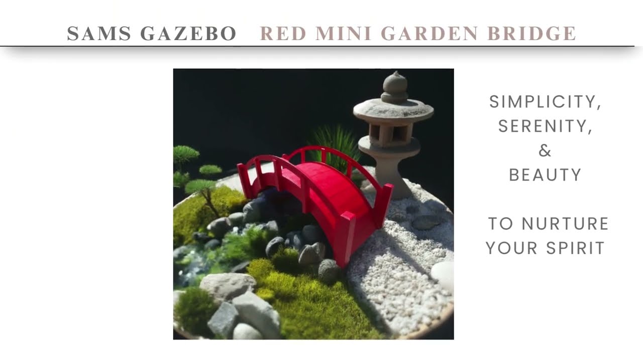 Miniature Japanese Garden Bridge by SamsGazebo are for Sale