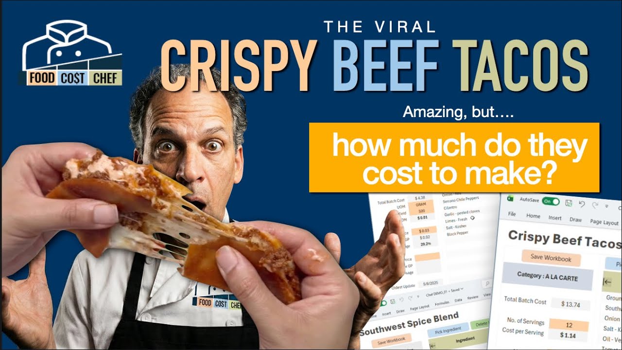 “Crispy Beef Tacos Are Viral – Here’s What They Really Cost (FoodCostChef Demo)”
