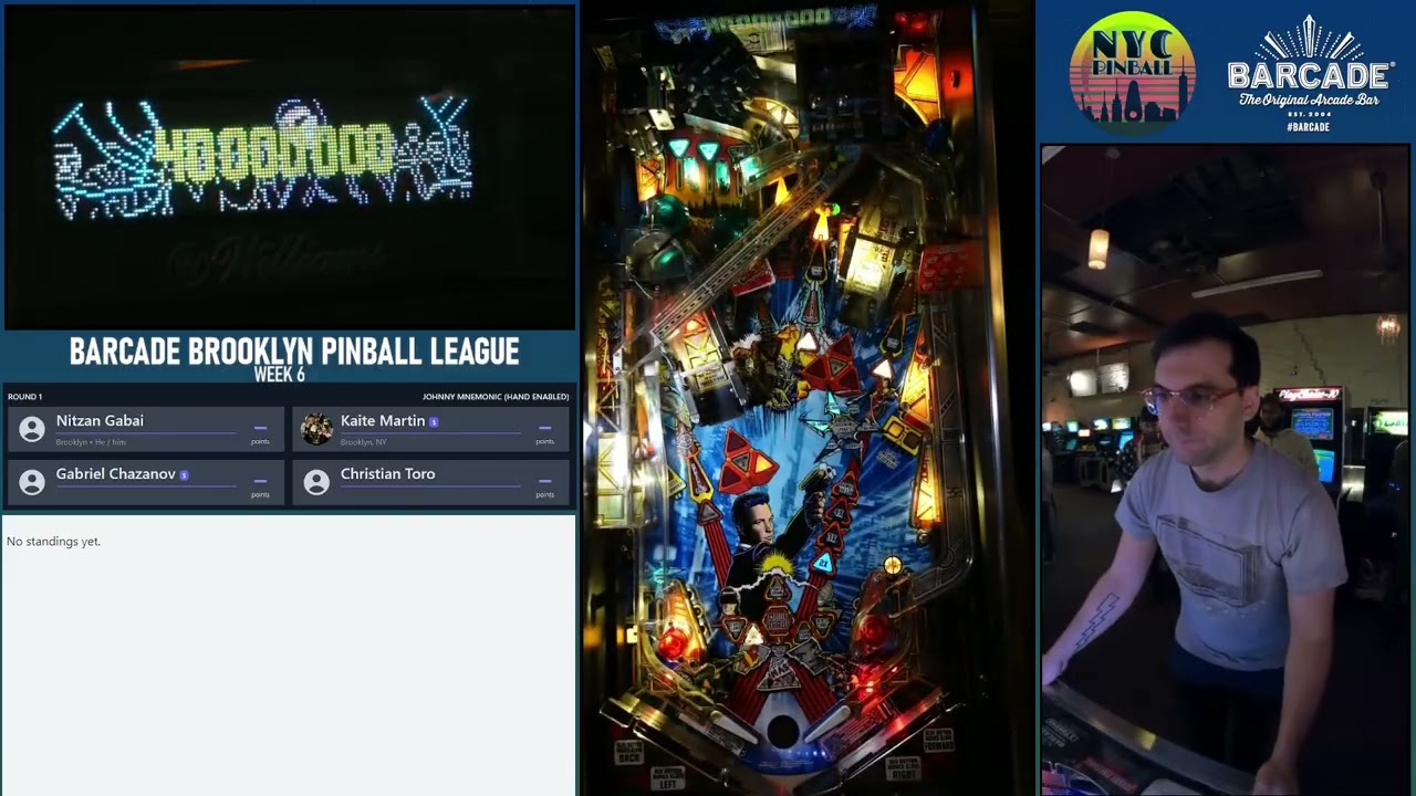Barcade Brooklyn Pinball League - Season 8 - Week 6