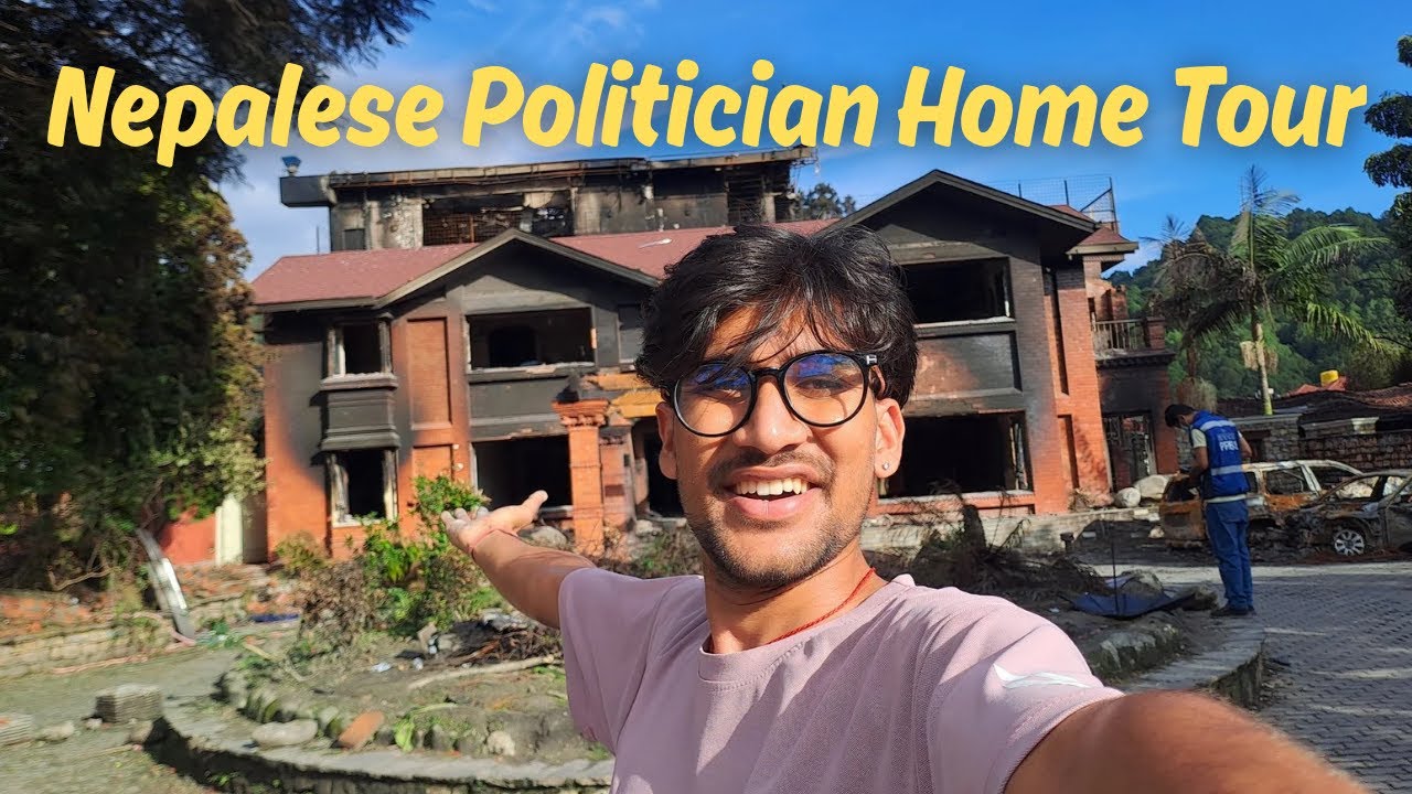 After protest Nepalese politician home tour || Gen-z protest in Nepal ||