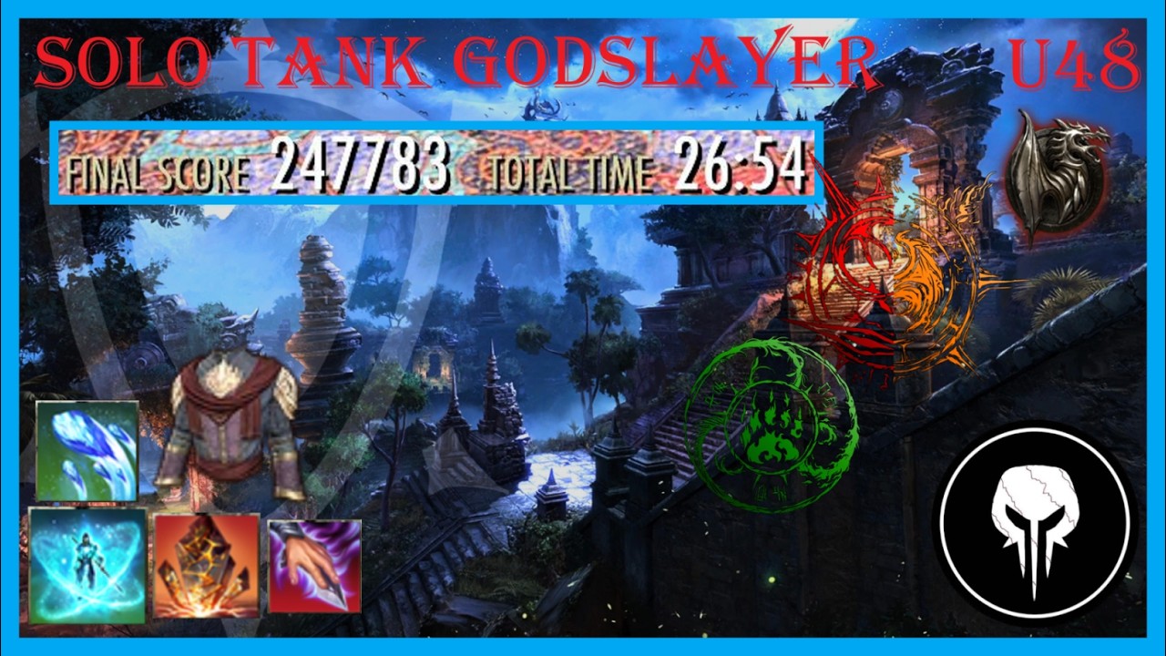ESO The Messiest Sunspire Trifecta 247.7 k Score, Solo Tank POV, Godslayer, U48 PS5 EU