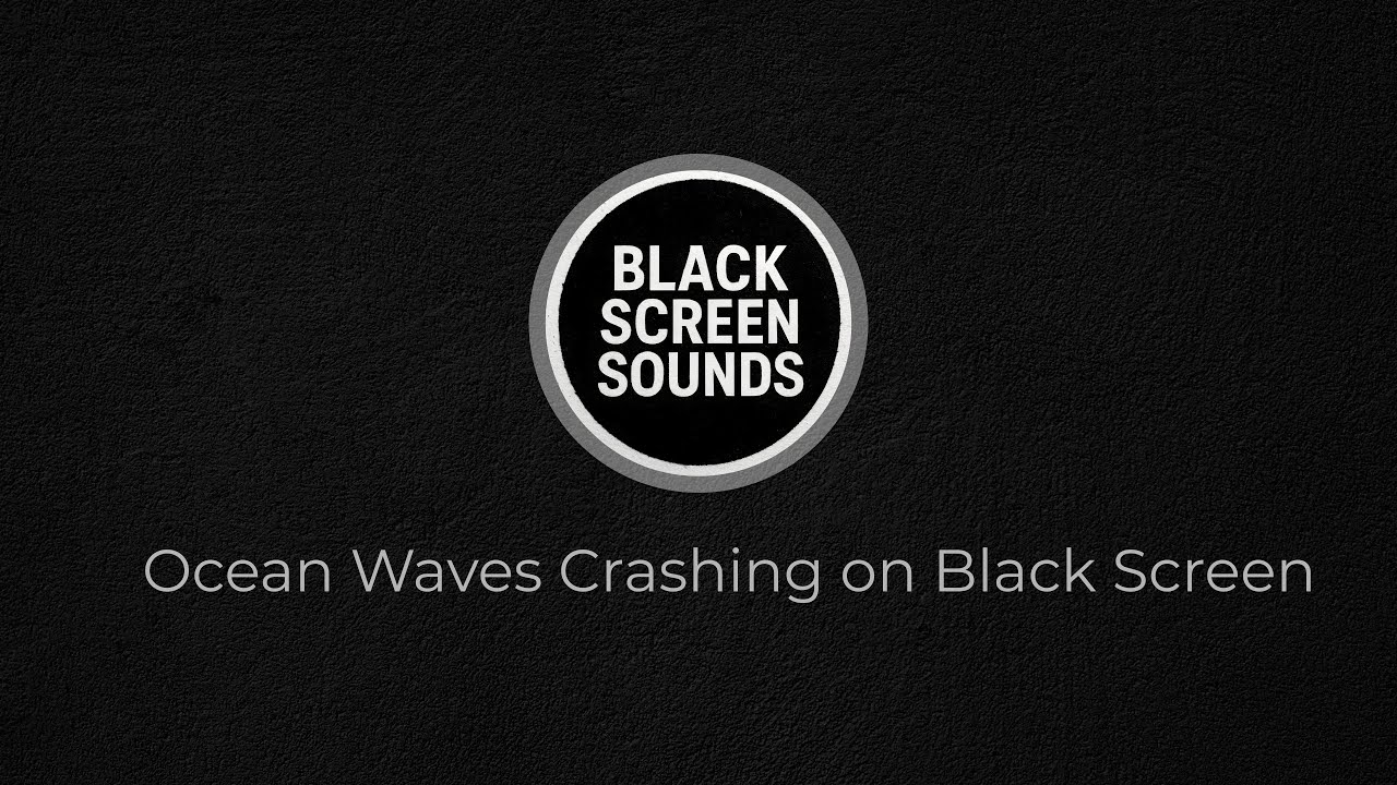 Ocean Waves Crashing on Black Screen | 3 Hours of Deep Sleep Ambience