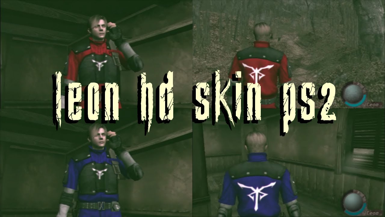 Resident Evil 4 PS2: Leon HD Skin Tests