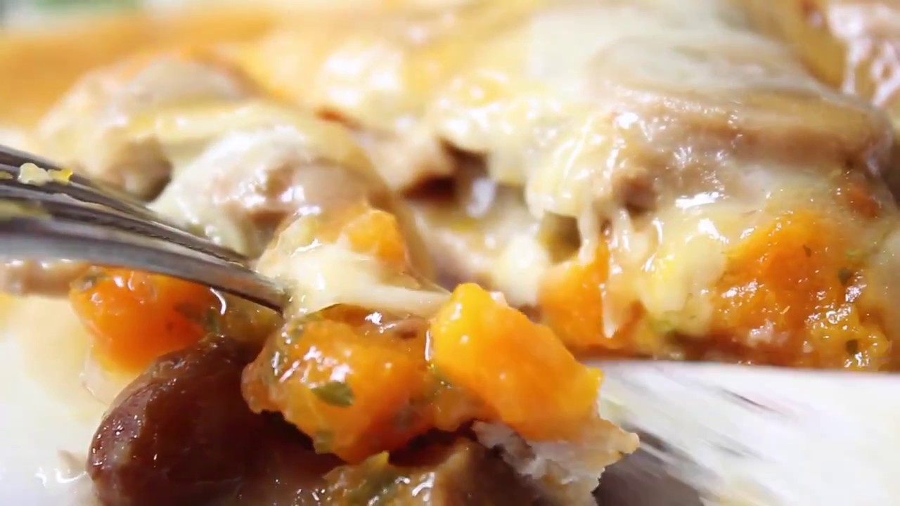 Trattoria Orazio   Scaloppine di Maiale con Zucca, Funghi ed Edam