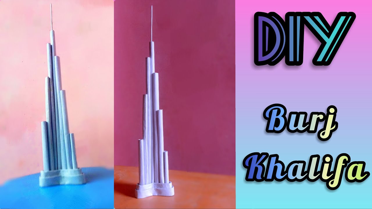 DIY Paper Burj Khalifa || पेपर बुर्ज खलीफा || How to make Burj Khalifa || Ashish Gupta