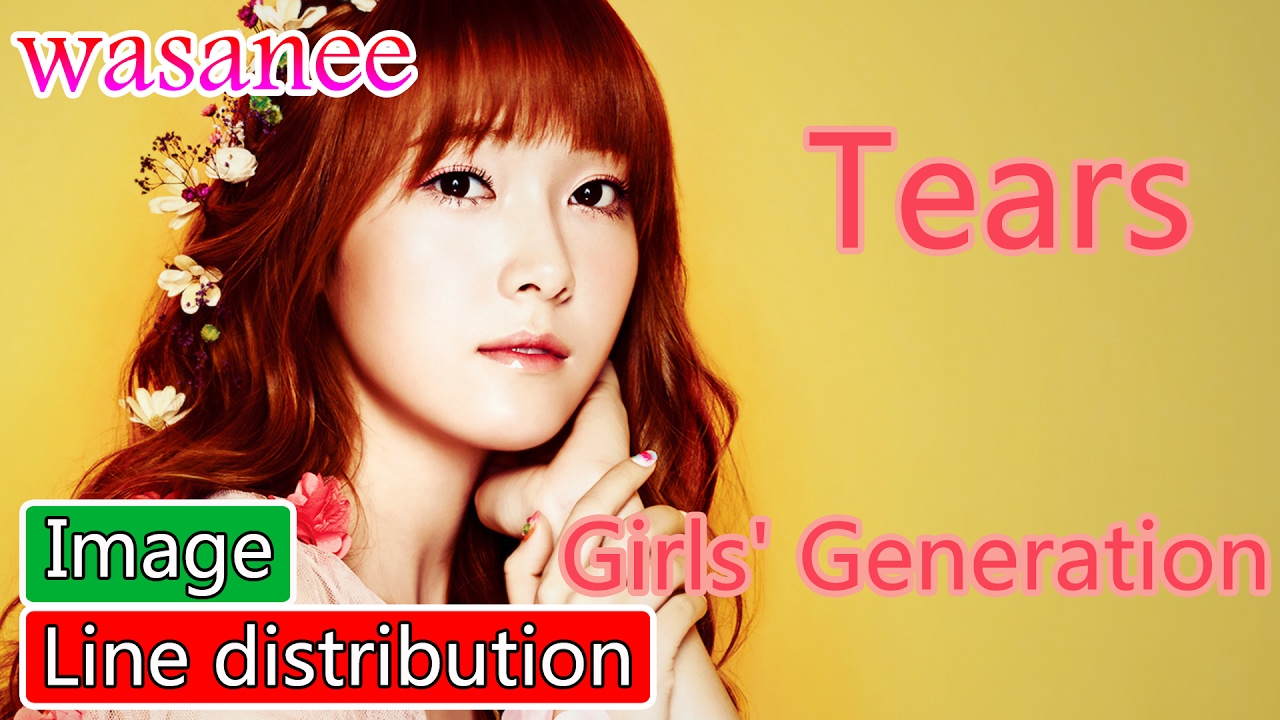 Girls' Generation/Snsd - Tears - Line Distribution (Color Coded Image)