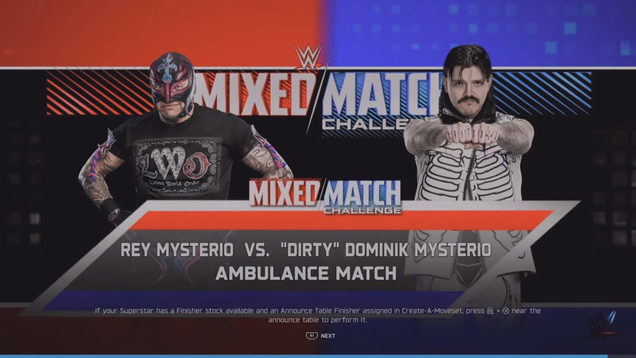 WWE 2K26 Ambulance Match - Rey Mysterio Vs Dirty Dominic Mysterio