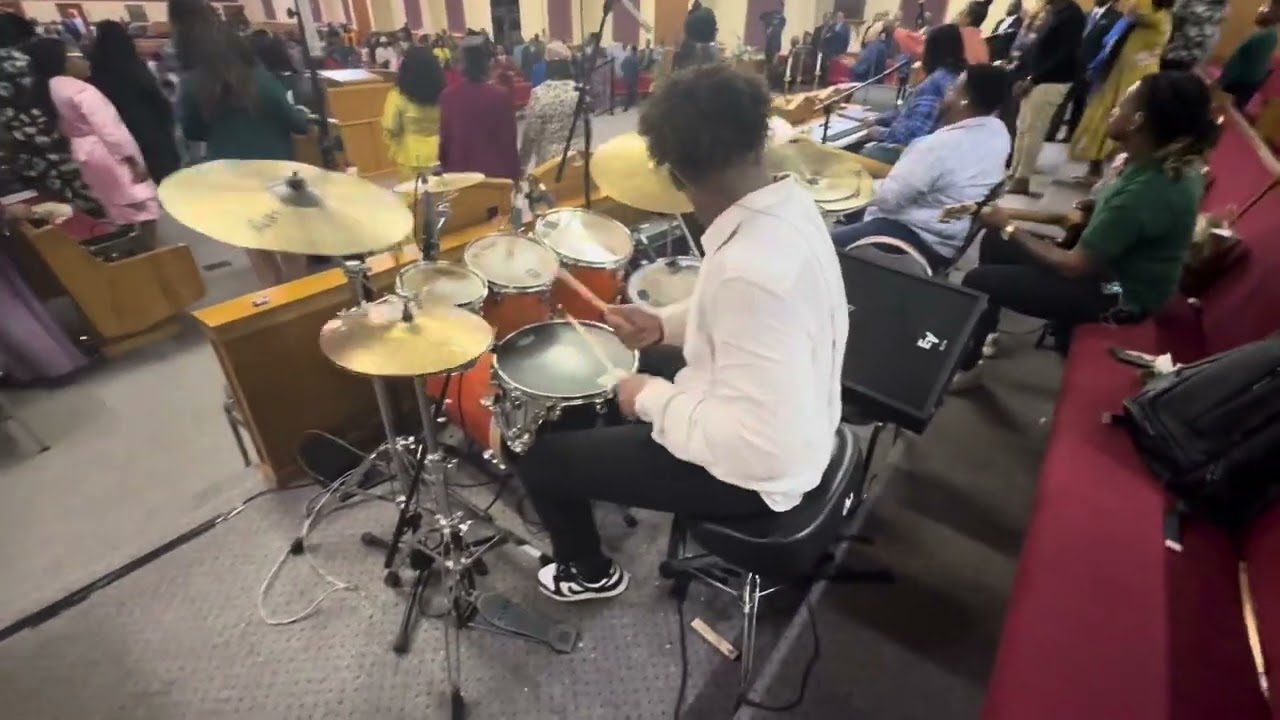 Calvin Otwen Jr aka Lil Calvin killing it on drums 🔥🔥🔥🔥🔥