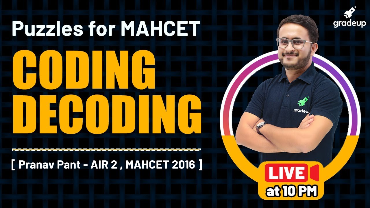 Coding Decoding | Puzzles for MAHCET | DILR | MAHCET MBA 2021 | Pranav Pant | Gradeup