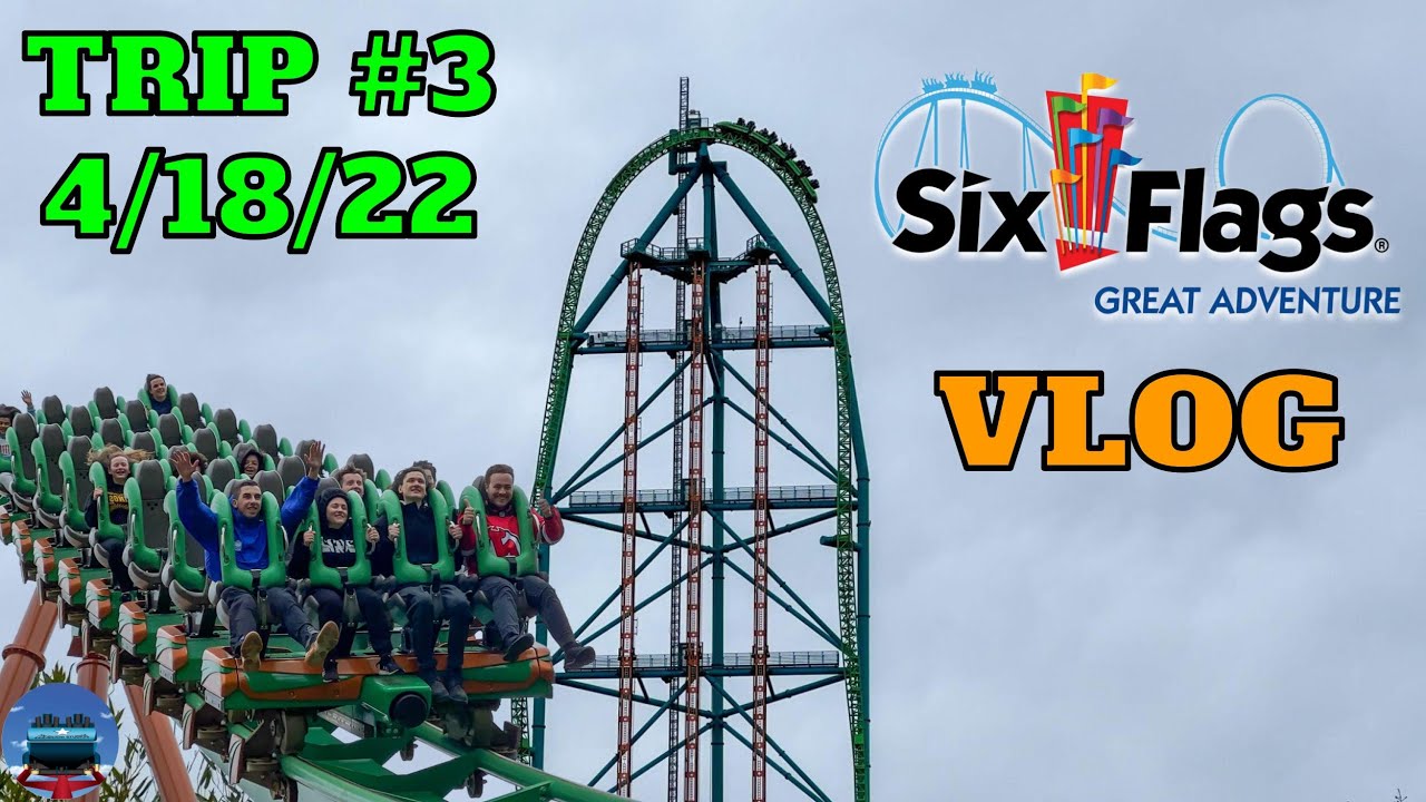 First Rides on Medusa at Six Flags Great Adventure! | Vlog 4/18/22