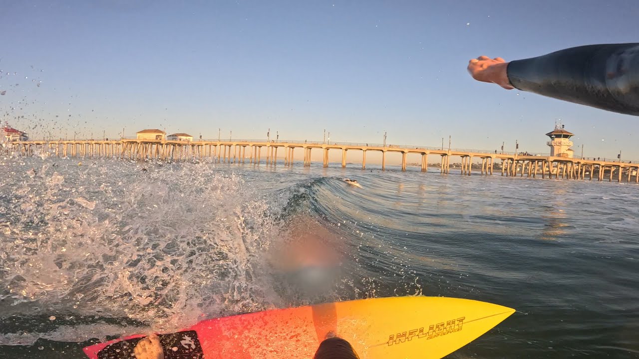 Surfing Pumping Dawn Patrol on a FRESH Board!