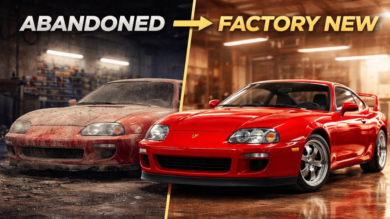 🚀 TIT (Primary Viral Title)ASMR Car Restoration Full Rebuild of Red Toyota Supra MK4 Twin Turbo 1994