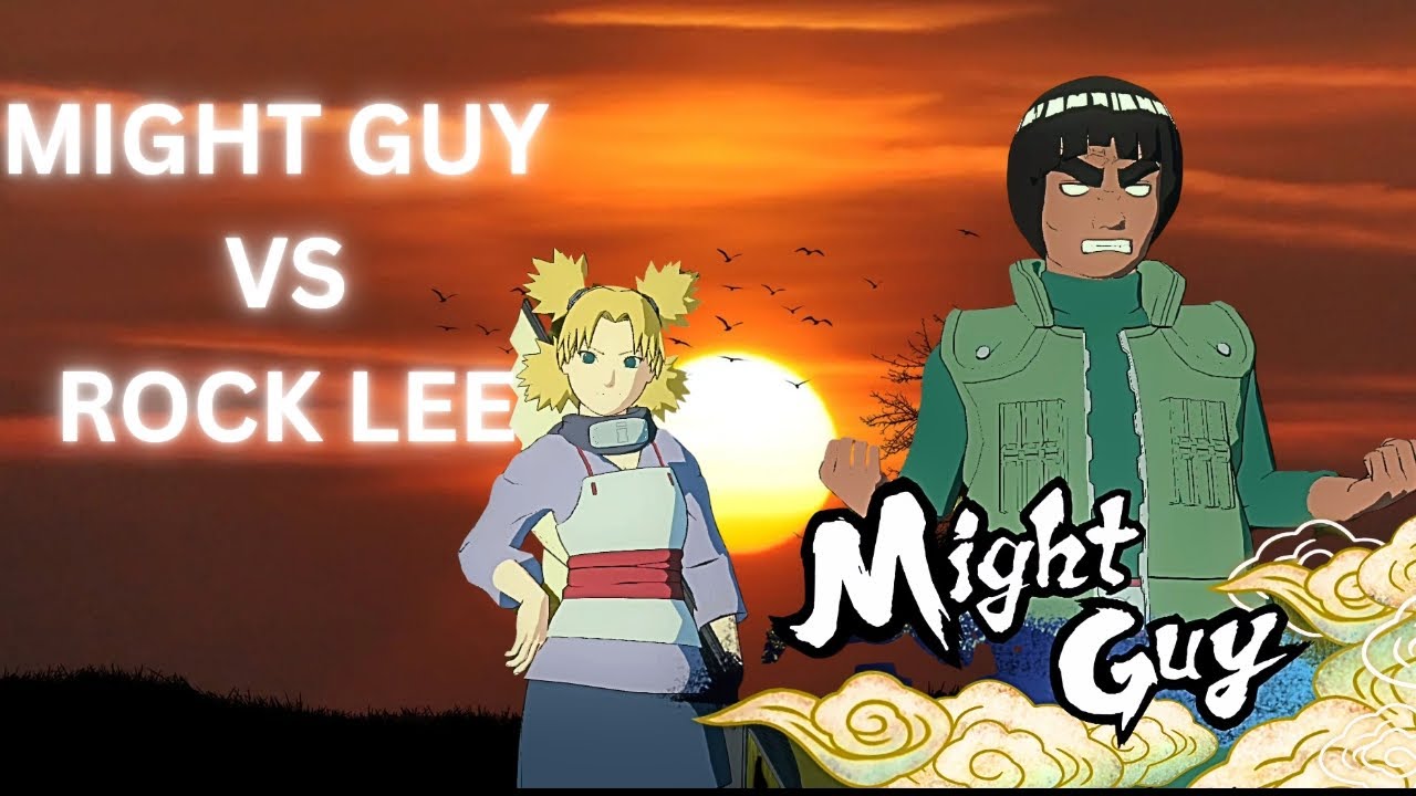 Might Guy vs Rock Lee 🔥💪 | Ultimate Taijutsu Battle | Naruto Fight ⚡