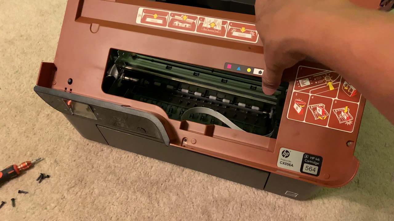 HP Deskjet 3520 Carriage/Cartridge Jam Disassemble