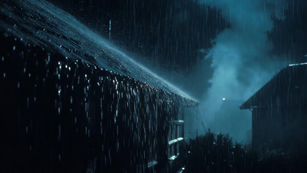 Heavy Rain White Noise for Nighttime Calm