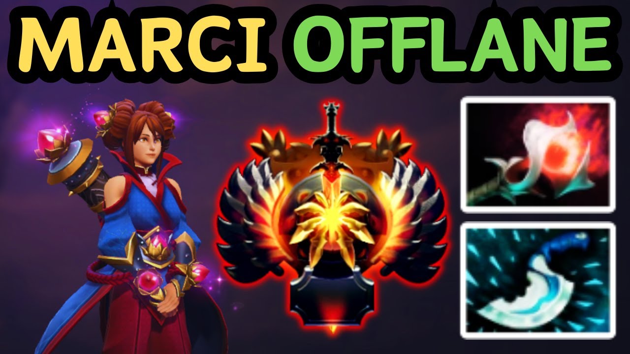 🔥 OFFLANE MARCI PUNCHED THROUGH EVERYTHING IN HER WAY | DOTA 2 🔥