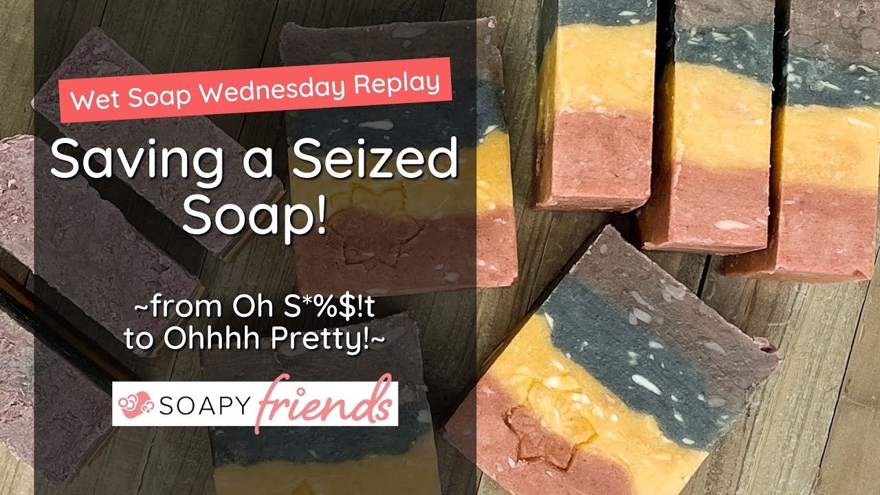 Saving a Seized Soap: From a Cold Process Soap-on-a-stick to a Hot Process Rustic Beauty!